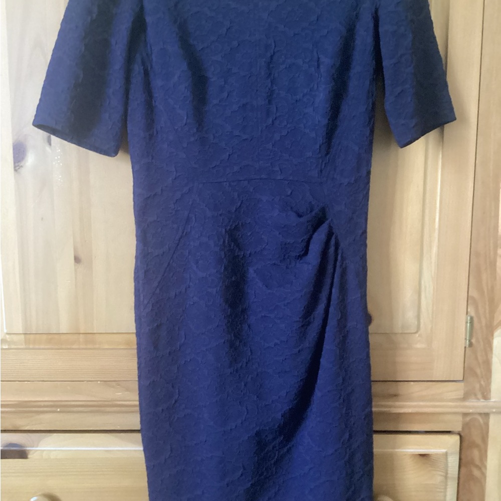London Times Midi Dress Navy 8